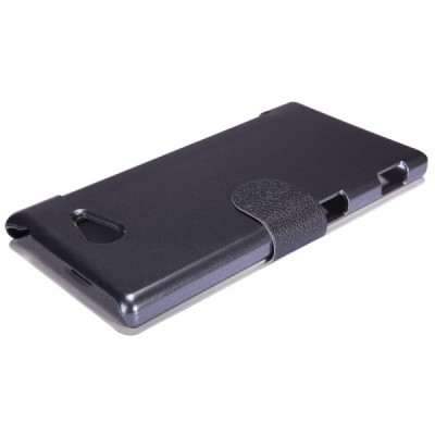 Sony Xperia M2 „Nillkin“ Fresh atvēramais melns futrālis / Vacins.lv