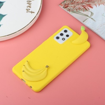 Samsung Galaxy A33 5G (SM-A336E) „Squezy“ Banana твердый силиконовый чехол TPU жёлтого цвета | Vacins.lv