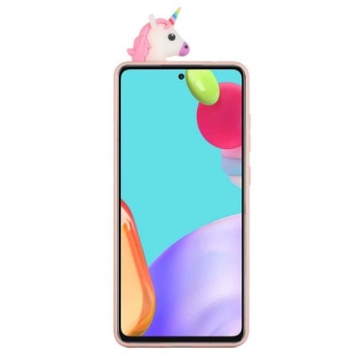 Samsung Galaxy A33 5G (SM-A336E) „Squezy“ Unicorn твердый силиконовый чехол TPU розового цвета | Vacins.lv