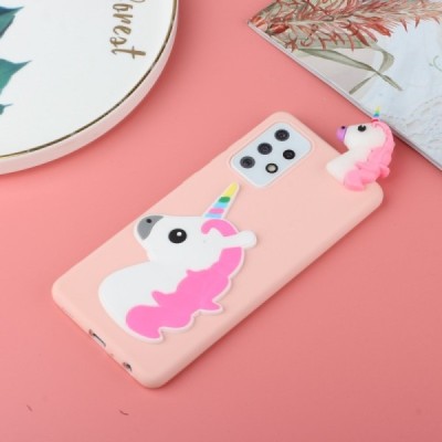 Samsung Galaxy A33 5G (SM-A336E) „Squezy“ Unicorn твердый силиконовый чехол TPU розового цвета | Vacins.lv