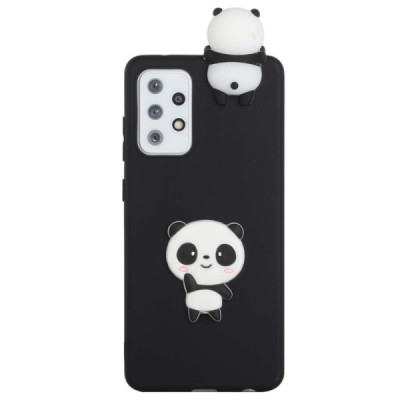 Samsung Galaxy A33 5G (SM-A336E) „Squezy“ Panda твердый силиконовый чехол TPU чёрного цвета | Vacins.lv