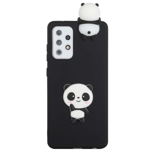 Твердый силиконовый чехол „Squezy“ Panda (TPU) - чёрный (Galaxy A33 5G)