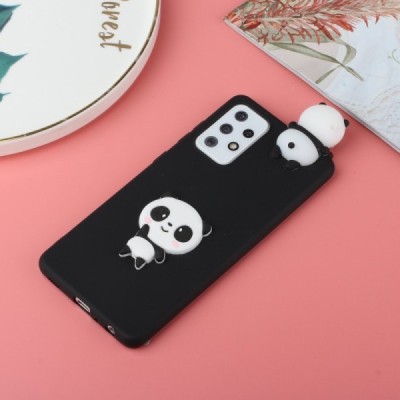 Samsung Galaxy A33 5G (SM-A336E) „Squezy“ Panda твердый силиконовый чехол TPU чёрного цвета | Vacins.lv