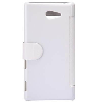 Sony Xperia M2 „Nillkin“ Fresh atvēramais balts futrālis / Vacins.lv