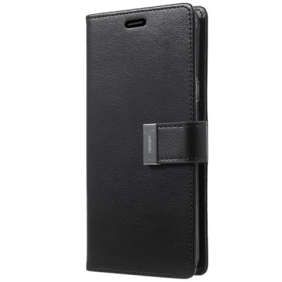 „Mercury“ Goospery кожаный чехол-книжка Samsung Galaxy S9+ (G965) чёрного цвета | Vacins.lv