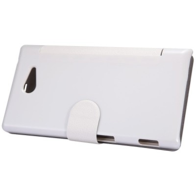 Sony Xperia M2 „Nillkin“ Fresh atvēramais balts futrālis / Vacins.lv