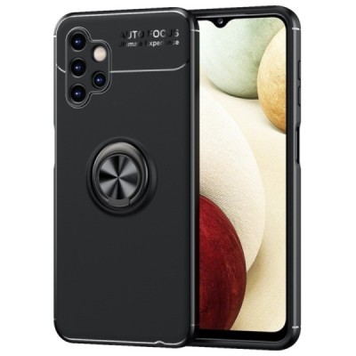 Samsung Galaxy A13 4G (SM-A135F, SM-A137F) „Ring“ Kickstand (TPU) чёрный чехол | Vacins.lv