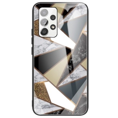 Samsung Galaxy A13 4G (SM-A135F, SM-A137F) „Marble“ Pattern твердый силиконовый чехол TPU чёрного цвета | Vacins.lv