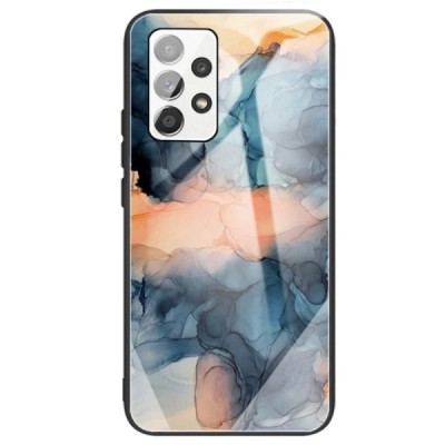 Samsung Galaxy A13 4G (SM-A135F, SM-A137F) „Marble“ Pattern твердый силиконовый чехол TPU синего цвета | Vacins.lv