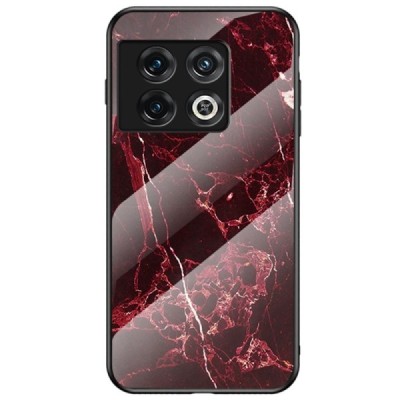 OnePlus 10 Pro „Marble“ твердый силиконовый чехол TPU красного цвета | Vacins.lv