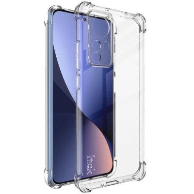 Xiaomi 12 (12X) Imak усиленный твердый силиконовый чехол TPU прозрачный, задняя часть + защитная пленка для экрана | Vacins.lv