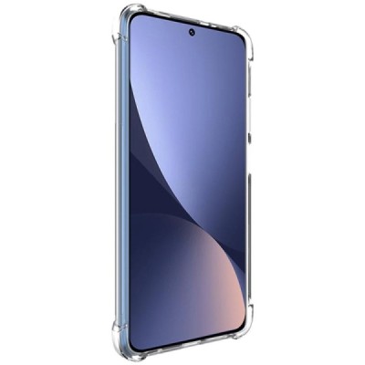 Xiaomi 12 (12X) Imak усиленный твердый силиконовый чехол TPU прозрачный, задняя часть + защитная пленка для экрана | Vacins.lv
