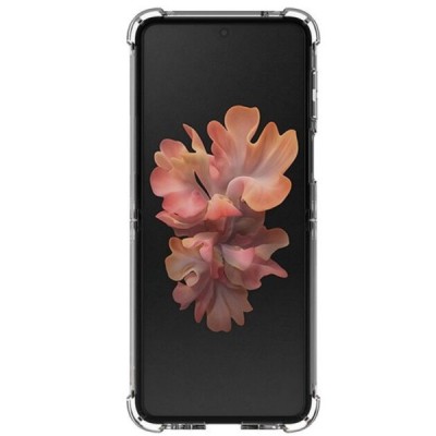 Samsung Galaxy Z Flip3 (F711) pastiprinātas aizsardzības cieta silikona (TPU) dzidrs vāciņš | Vacins.lv