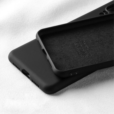 „X-Level“ Guardian Huawei P20 melns cieta silikona apvalks | vacins.lv