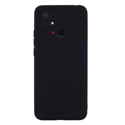 Xiaomi Redmi 10C „Shell“ cieta silikona (TPU) melns apvalks | vacins.lv