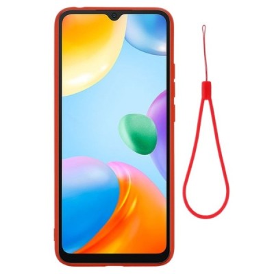 Xiaomi Redmi 10C „Shell“ cieta silikona (TPU) sarkans apvalks | vacins.lv