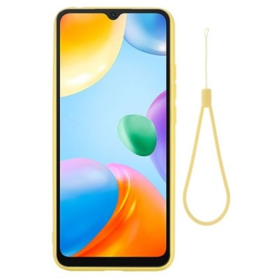 Xiaomi Redmi 10C „Shell“ cieta silikona (TPU) dzeltens apvalks | vacins.lv