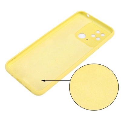 Xiaomi Redmi 10C „Shell“ cieta silikona (TPU) dzeltens apvalks | vacins.lv
