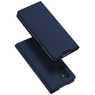 Samsung Galaxy A13 4G (SM-A135F, SM-A137F) „Dux Ducis“ Skin sērijas zils ādas atvērams maciņš | Vacins.lv