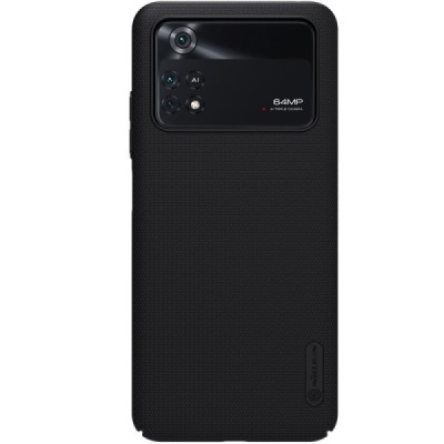 Nillkin Frosted Shield Xiaomi Poco M4 Pro 4G melns plastmasas futrālis | Vacins.lv