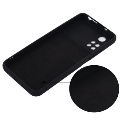 Xiaomi Poco M4 Pro 4G Shell (TPU) твердый силиконовый чехол - чёрный | Vacins.lv