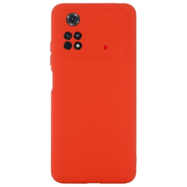 Твердый силиконовый чехол (TPU) „Shell“ - красный (Poco M4 Pro 4G)