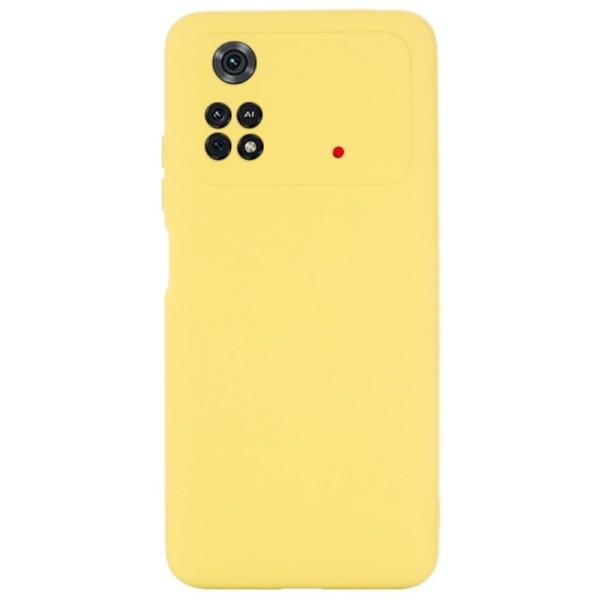 Твердый силиконовый чехол (TPU) „Shell“ - жёлтый (Poco M4 Pro 4G)