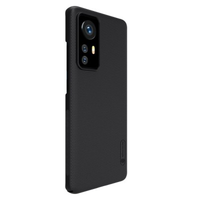 Nillkin Frosted Shield Xiaomi 12 (Xiaomi 12X) melns plastmasas futrālis | Vacins.lv