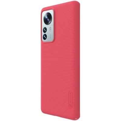 Nillkin Frosted Shield Xiaomi 12 Pro sarkans plastmasas futrālis | Vacins.lv