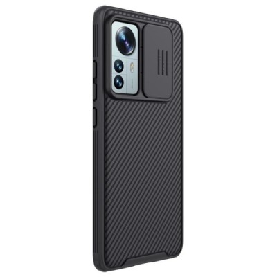 Xiaomi 12 Pro „Nillkin“ CamShield чёрный чехол, задняя часть с защитой камеры | Vacins.lv
