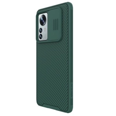 Xiaomi 12 Pro „Nillkin“ CamShield зелёный чехол, задняя часть с защитой камеры | Vacins.lv
