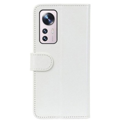 Xiaomi 12 (Xiaomi 12X) atvēramais ādas balts maciņš (maks) | Vacins.lv