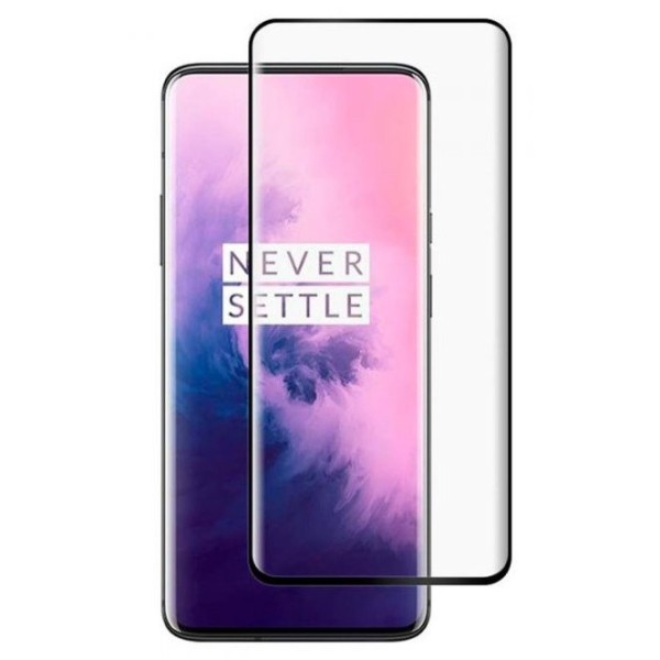 „Premium“ Tempered Glass полностью закрывающееся защитное стекло 0,2 мм – чёрный (OnePlus 7 Pro / 7T Pro)