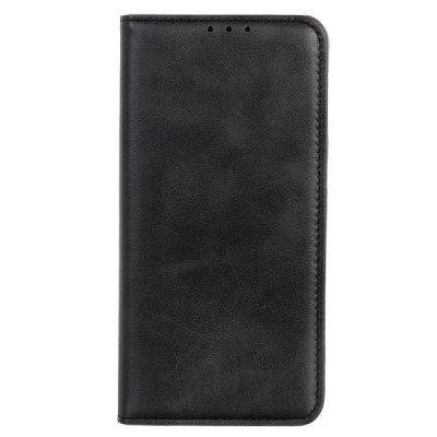 Xiaomi 12 Pro „Split“ чёрный кожаный чехол-книжка | Vacins.lv