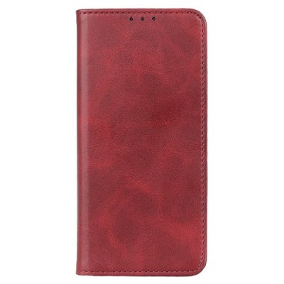 Xiaomi 12 Pro „Split“ красный кожаный чехол-книжка | Vacins.lv