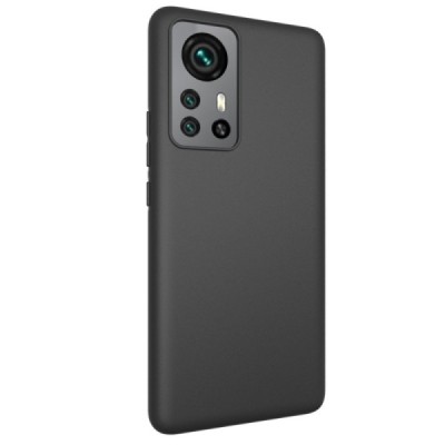 Твердый силиконовый чехол (TPU) для Xiaomi 12 Pro - чёрный | Vacins.lv