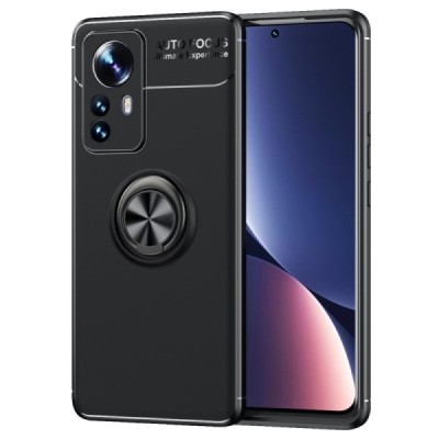 Xiaomi 12 Pro „Ring“ Kickstand (TPU) чёрный чехол | Vacins.lv