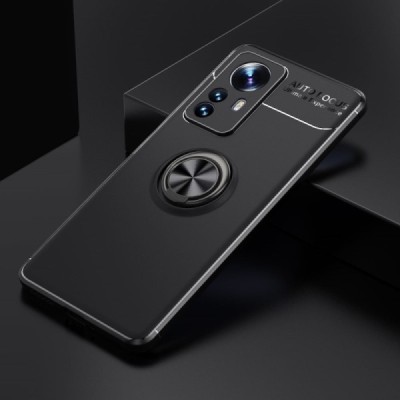 Xiaomi 12 Pro „Ring“ Kickstand (TPU) чёрный чехол | Vacins.lv