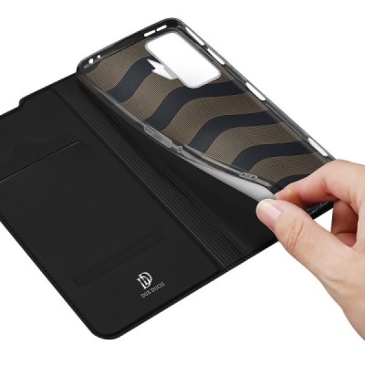 Xiaomi Poco F4 GT Dux Ducis Skin sērijas melns ādas atvērams maciņš | Vacins.lv