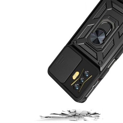 „Kickstand“ Xiaomi Poco F4 GT усиленная защита – черный, чехол – вставка | Vacins.lv