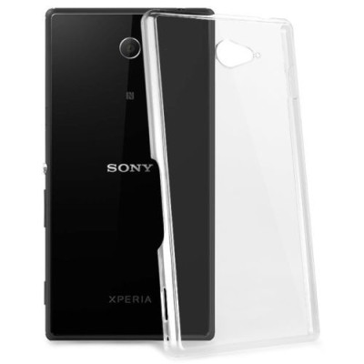 Sony Xperia M2 plastmasas dzidrs (caurspīdīgs) futrālis / Vacins.lv
