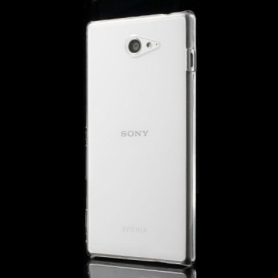 Sony Xperia M2 plastmasas dzidrs (caurspīdīgs) futrālis / Vacins.lv