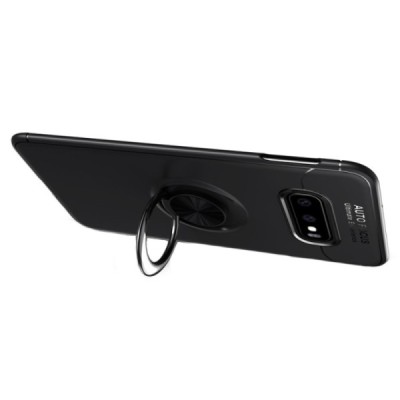 Samsung Galaxy S10e (G970) „Ring“ Kickstand (TPU) чёрный чехол | Vacins.lv