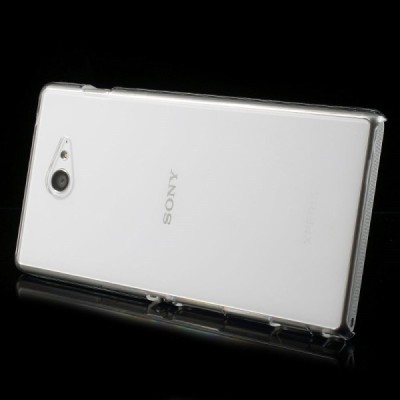 Sony Xperia M2 plastmasas dzidrs (caurspīdīgs) futrālis / Vacins.lv