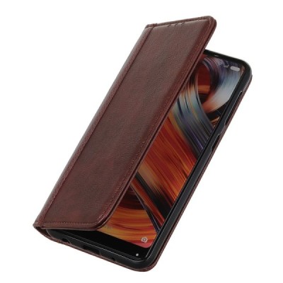 OnePlus 10 Pro brūns ādas atvērams maciņš ar magnetu | Vacins.lv