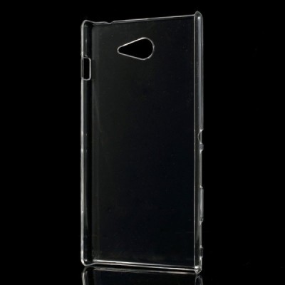 Sony Xperia M2 plastmasas dzidrs (caurspīdīgs) futrālis / Vacins.lv