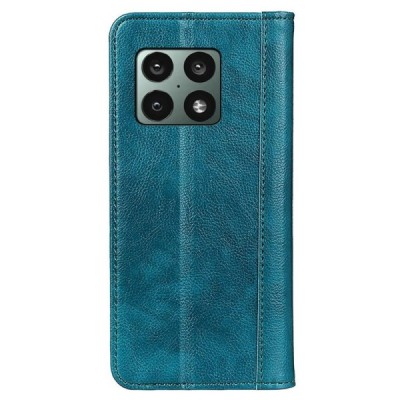 OnePlus 10 Pro зелёный  кожаный чехол-книжка | Vacins.lv