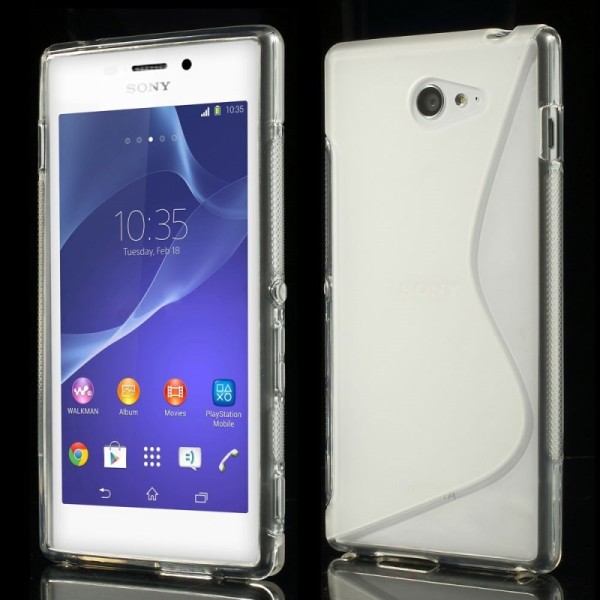 Cieta silikona futrālis - dzidrs (Xperia M2)