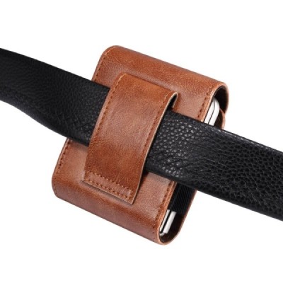 „Belt Clip“ универсальный чехол для ремня- коричневый (размер S) | Vacins.lv