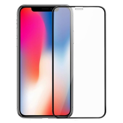 Apple iPhone 11 Pro, X, Xs „Guardian“ Tempered Glass melns ekrāna aizsargstikls | Vacins.lv
